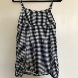 Gingham mini dress